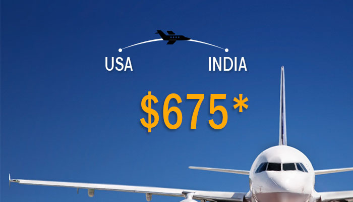 NOVEMBER TRAVEL DEALS : USA TO INDIA ROUND TRIP STARTS FROM $675*