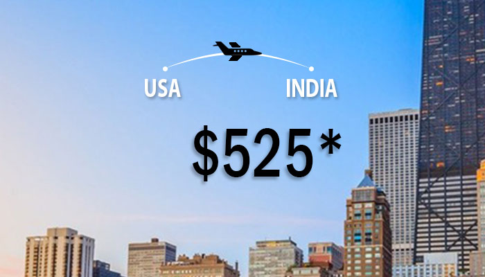 October Travel Deals : USA To INDIA Round Trip Starts From $525*