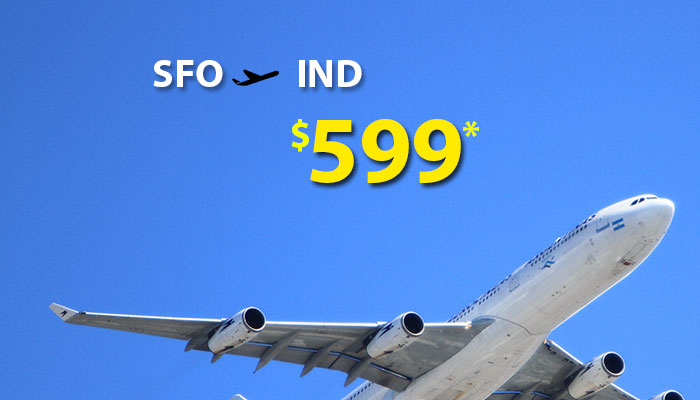 SAN FRANCISCO TO INDIA ROUND TRIP DEALS : STARTS FROM $599*