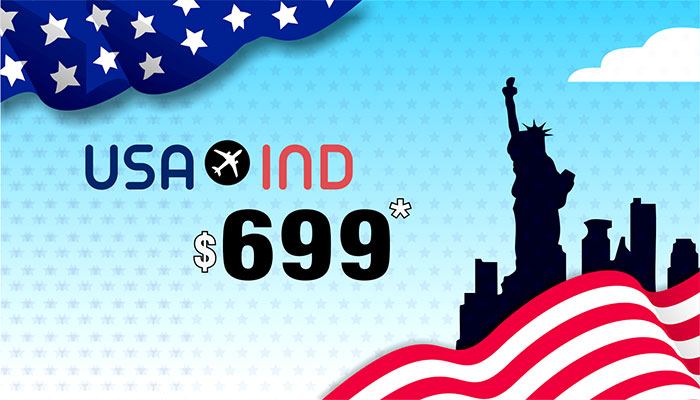 JULY TRAVEL OFFERS : USA TO INDIA ROUND TRIP STARTS FROM $699*