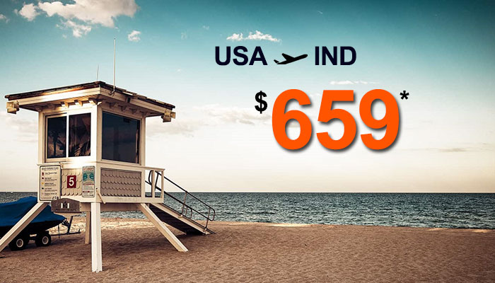 JUNE TRAVEL OFFERS : USA TO INDIA ROUND TRIP STARTS FROM $659*